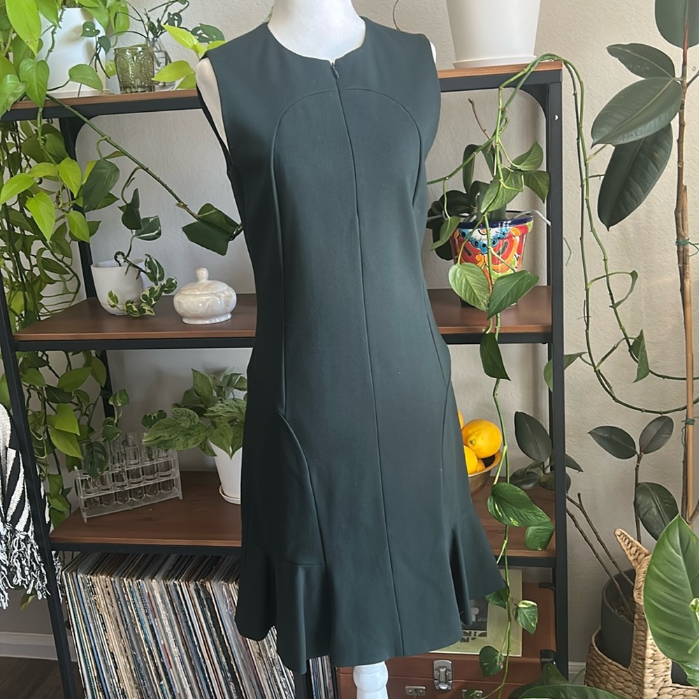 AKRIS Punto Hunter Green Dress 6